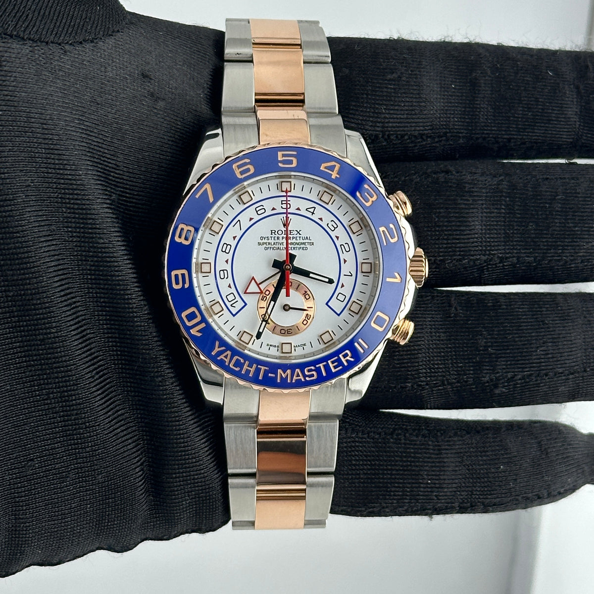 Rolex Yacht-Master II White Dial on Oyster Ref. 116681 Card 2015 — view 2