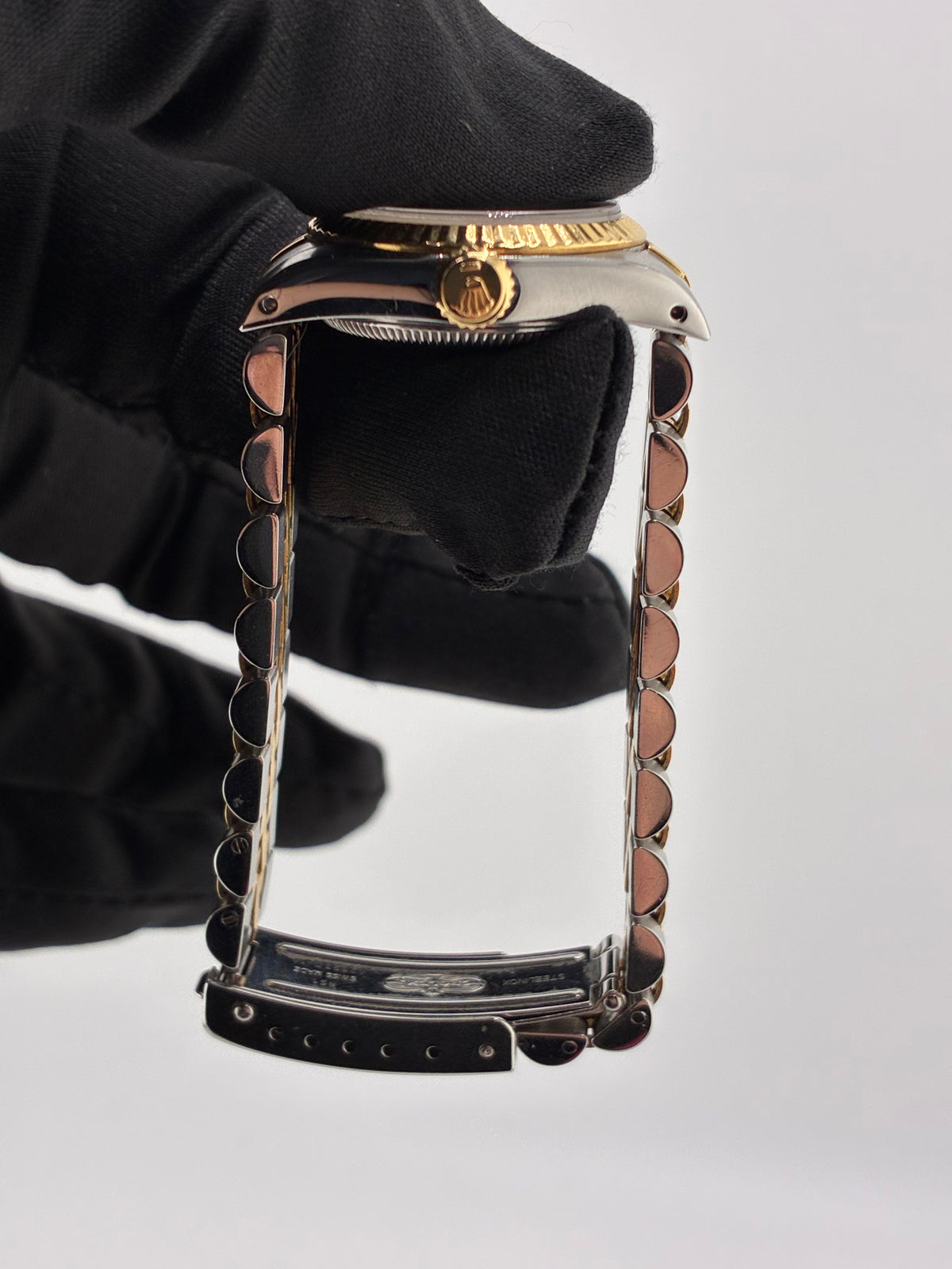Rolex Oyster Perpetual Champagne Stick Dial on Jubilee Ref. 67193 1895 — view 6