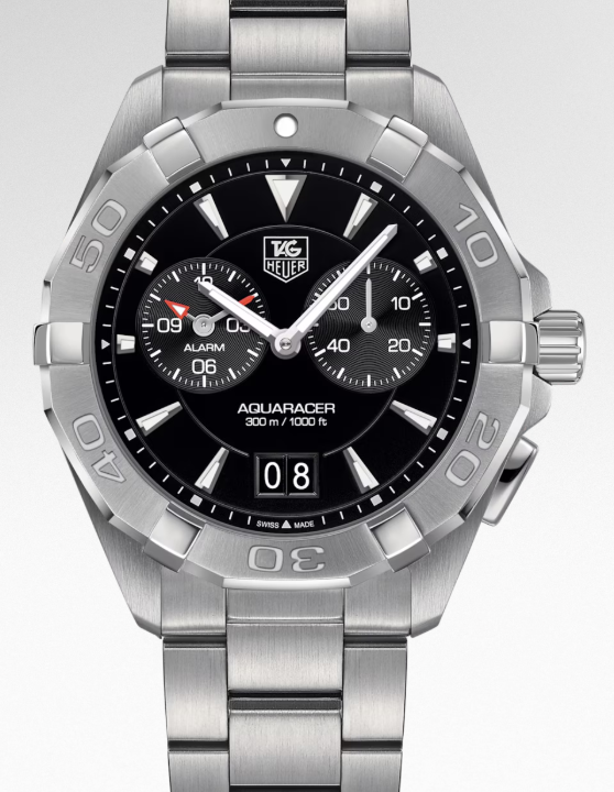 Tag Heuer Aquaracer Black Dial on Stainless Steel Bracelet Ref. WAY111Z.BA0928 Complete 2016