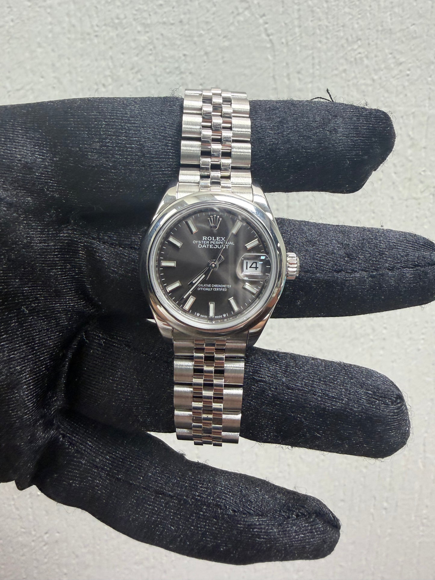Rolex Datejust Lady Dark Grey Index Dial on Jubilee Ref. 279160 Card 2021 — view 2