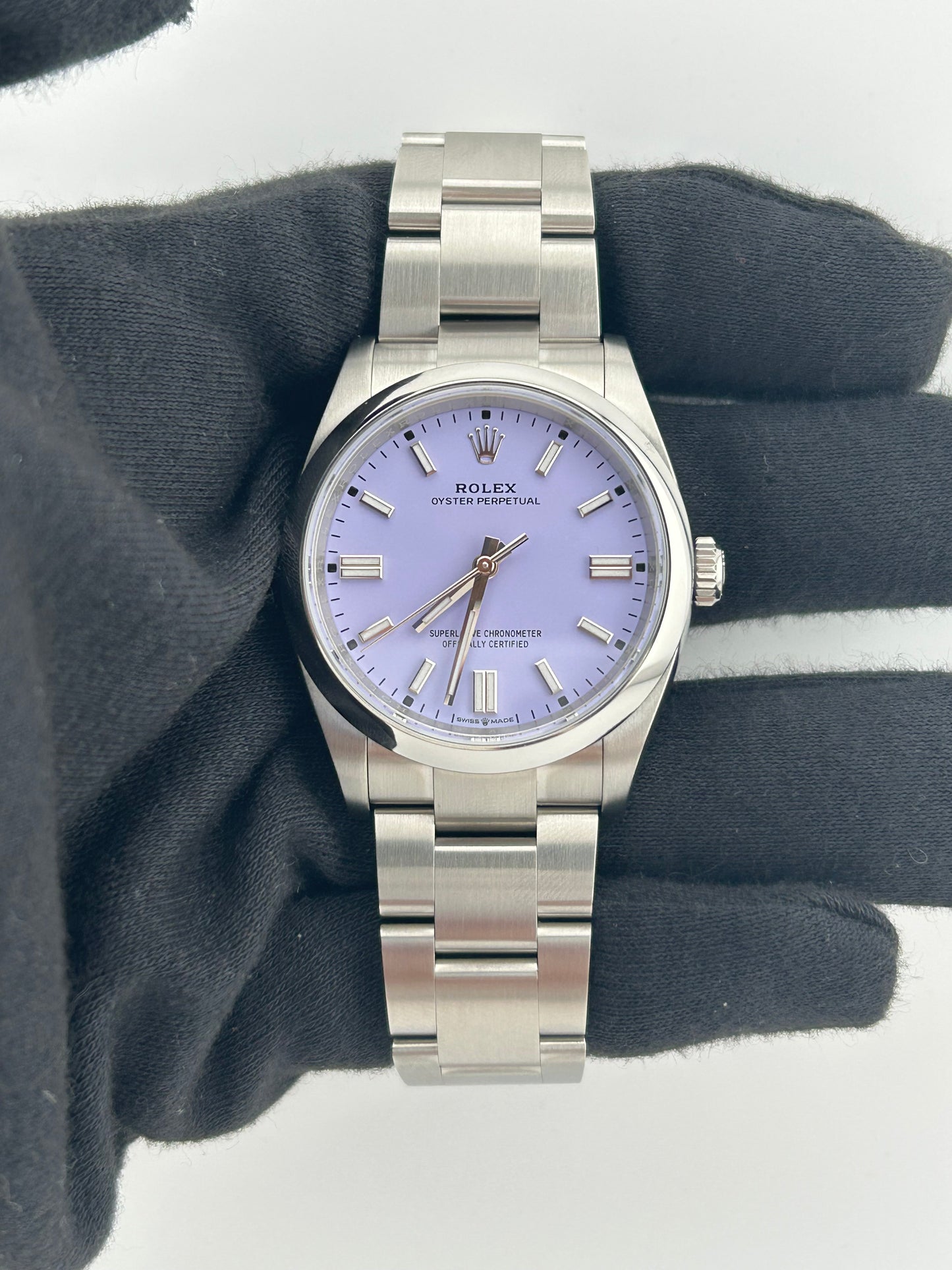 Rolex Oyster Perpetual 36 Lavender Dial on Oyster Ref. 126000 Complete 2026