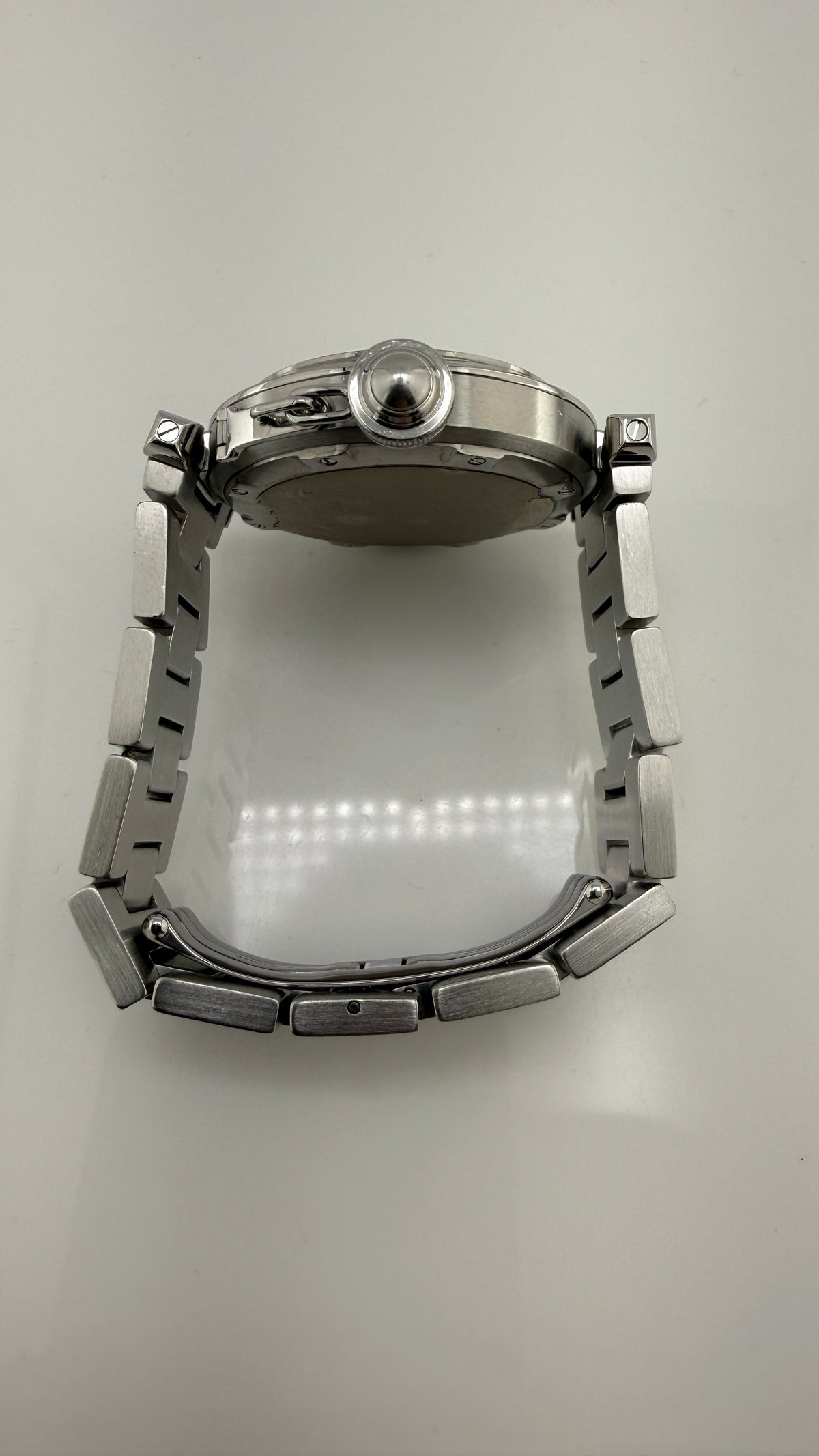 Cartier Pasha C Salmon Arabic Dial on Stainless Steel Bracelet Ref. 2324 / W31015M7 — view 5