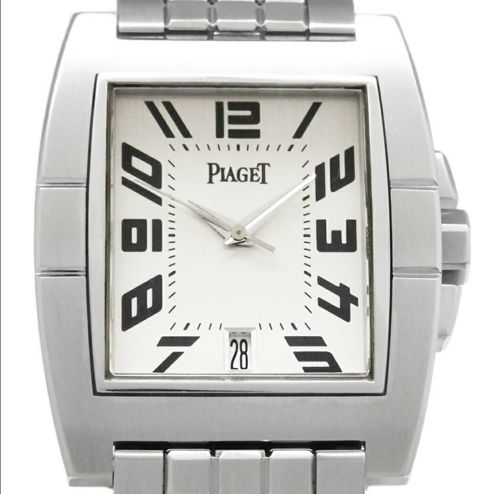 Piaget Upstream Silver Arabic Dial on Stainless Steel Bracelet Ref. 27050 / P10023