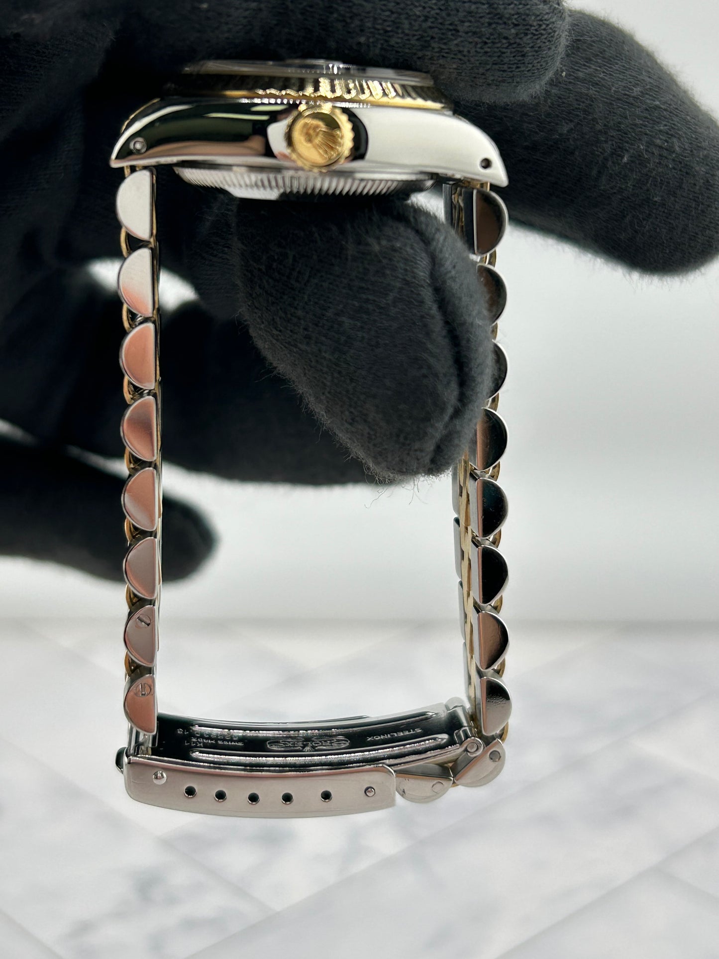 Rolex Datejust Lady Champagne Stick Dial on D Link Jubilee Ref. 69173 1987 — view 6