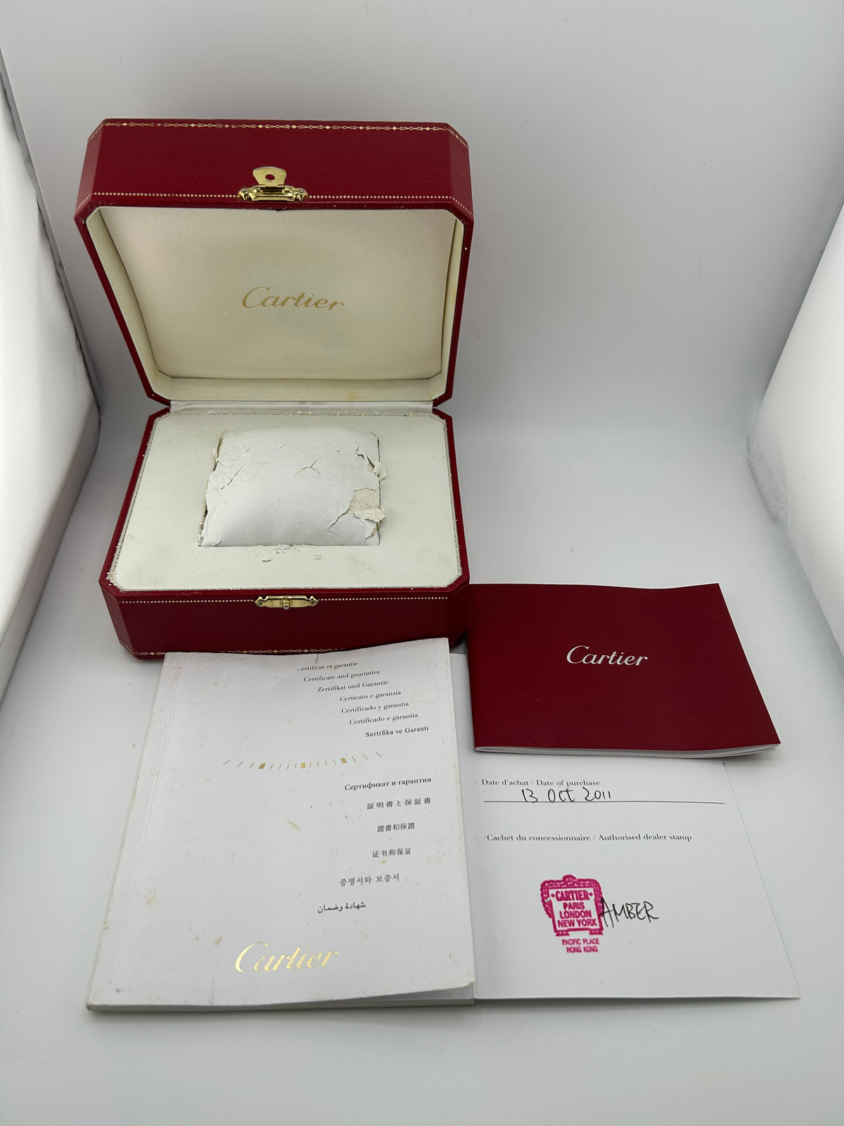 Cartier Ballon Bleu Silver Roman Dial on Stainless Steel Bracelet Ref. W69012Z4 Complete 2011 — view 8