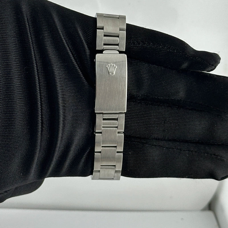 Rolex Oyster Perpetual Black Dial on Oyster Ref 77080 with Papers