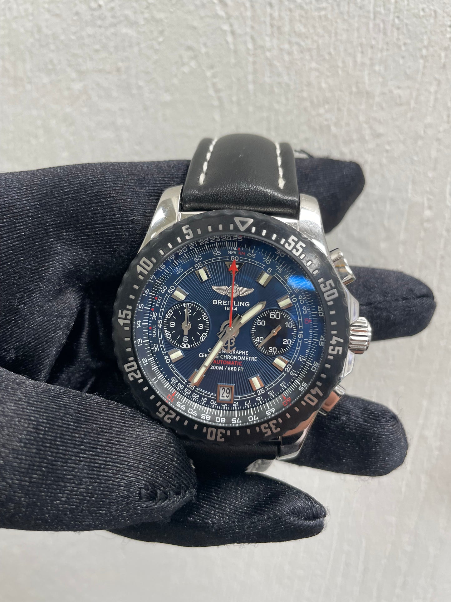 Breitling Professional Blue Dial on Leather Ref. A27364 — view 2
