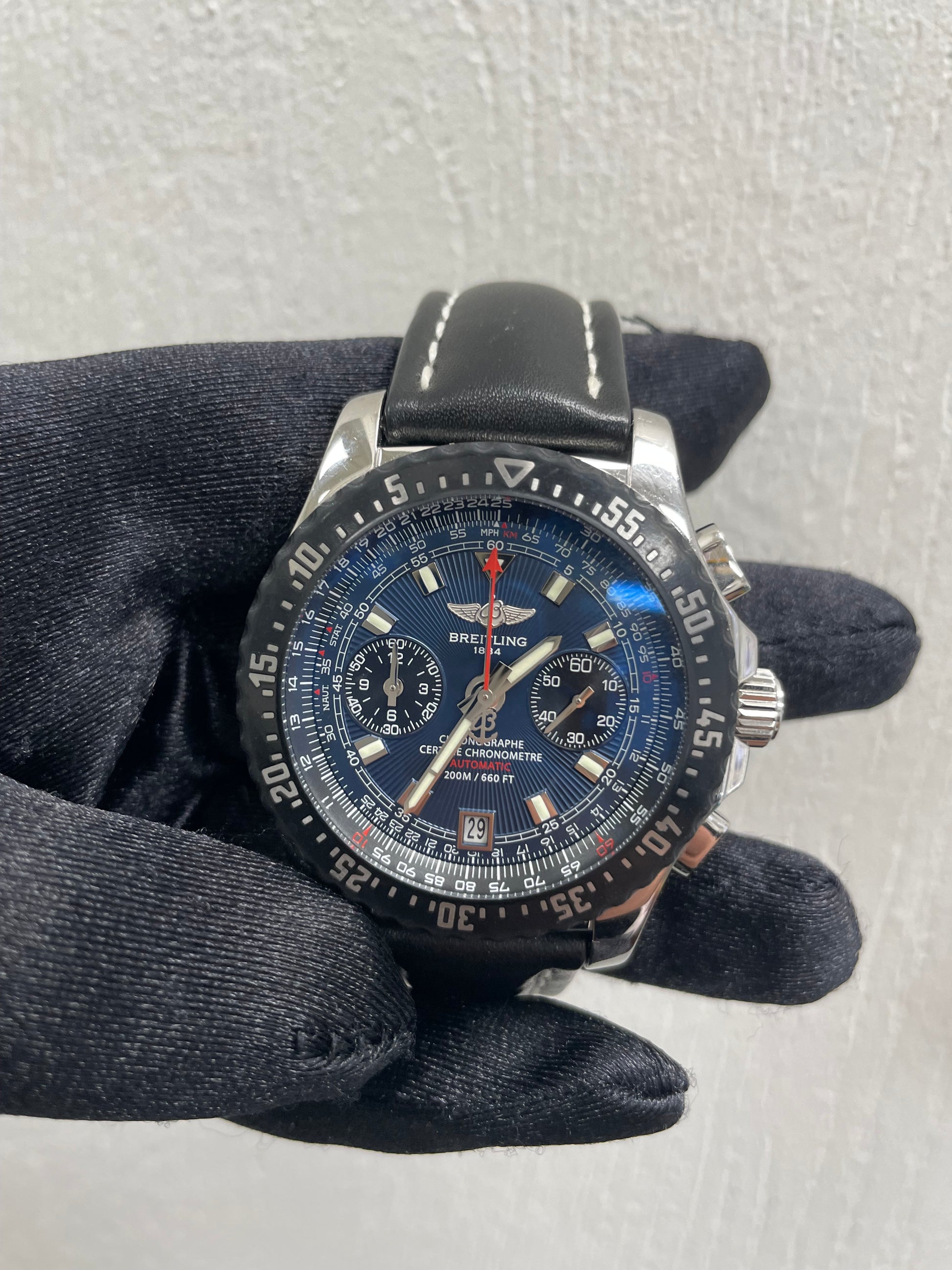 Breitling Professional Blue Dial on Leather Ref. A27364 — view 2