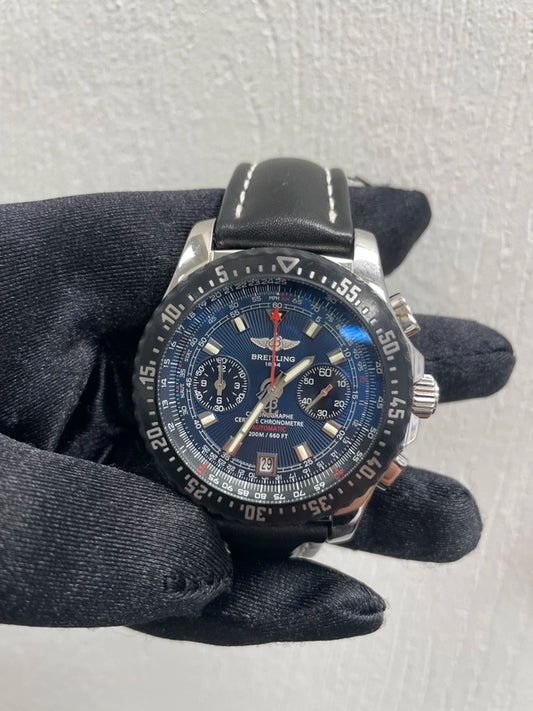 Breitling Professional Blue Dial on Leather Ref A27364