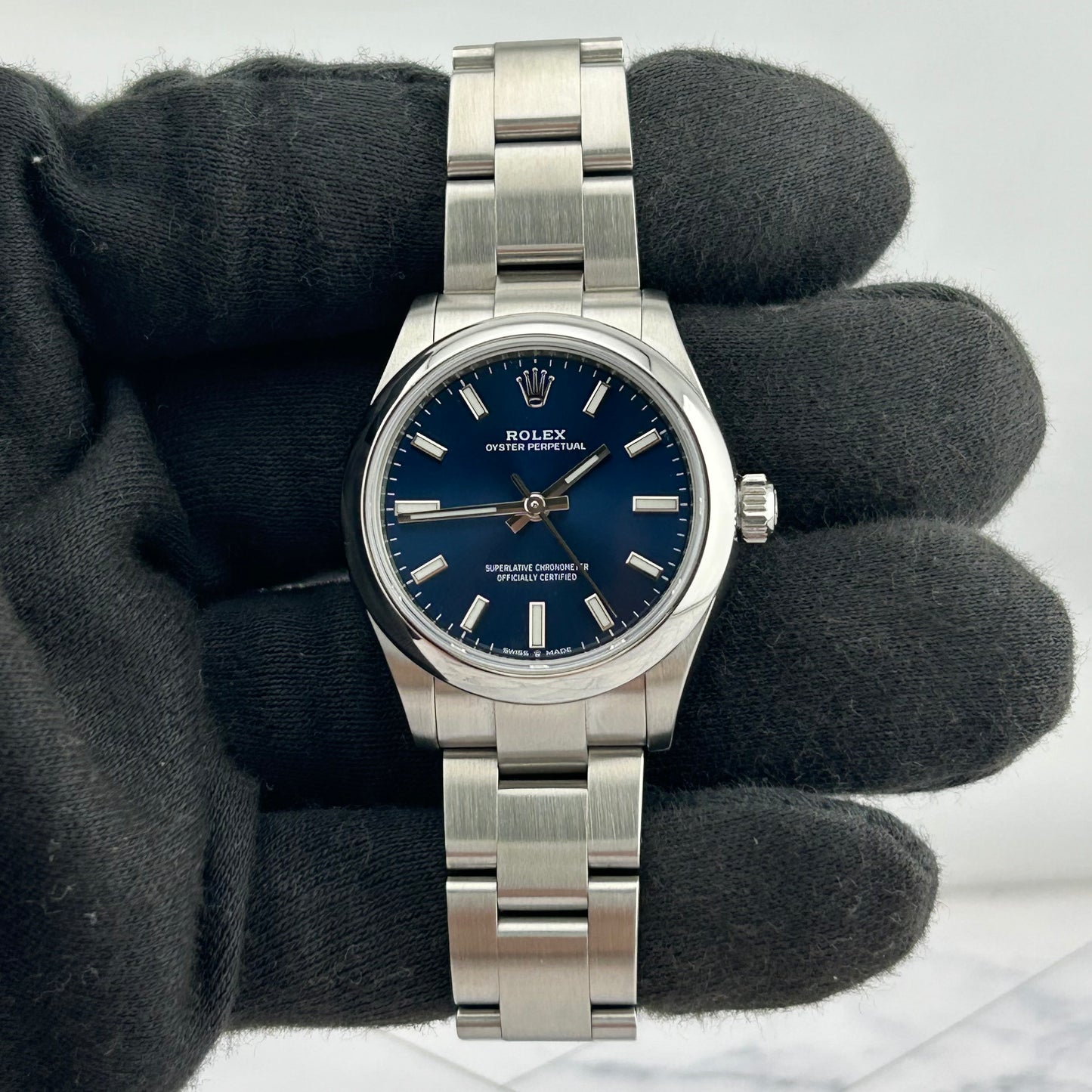 Rolex Oyster Perpetual 31 Blue Dial on Stainless Steel Ref. 277200 — view 2