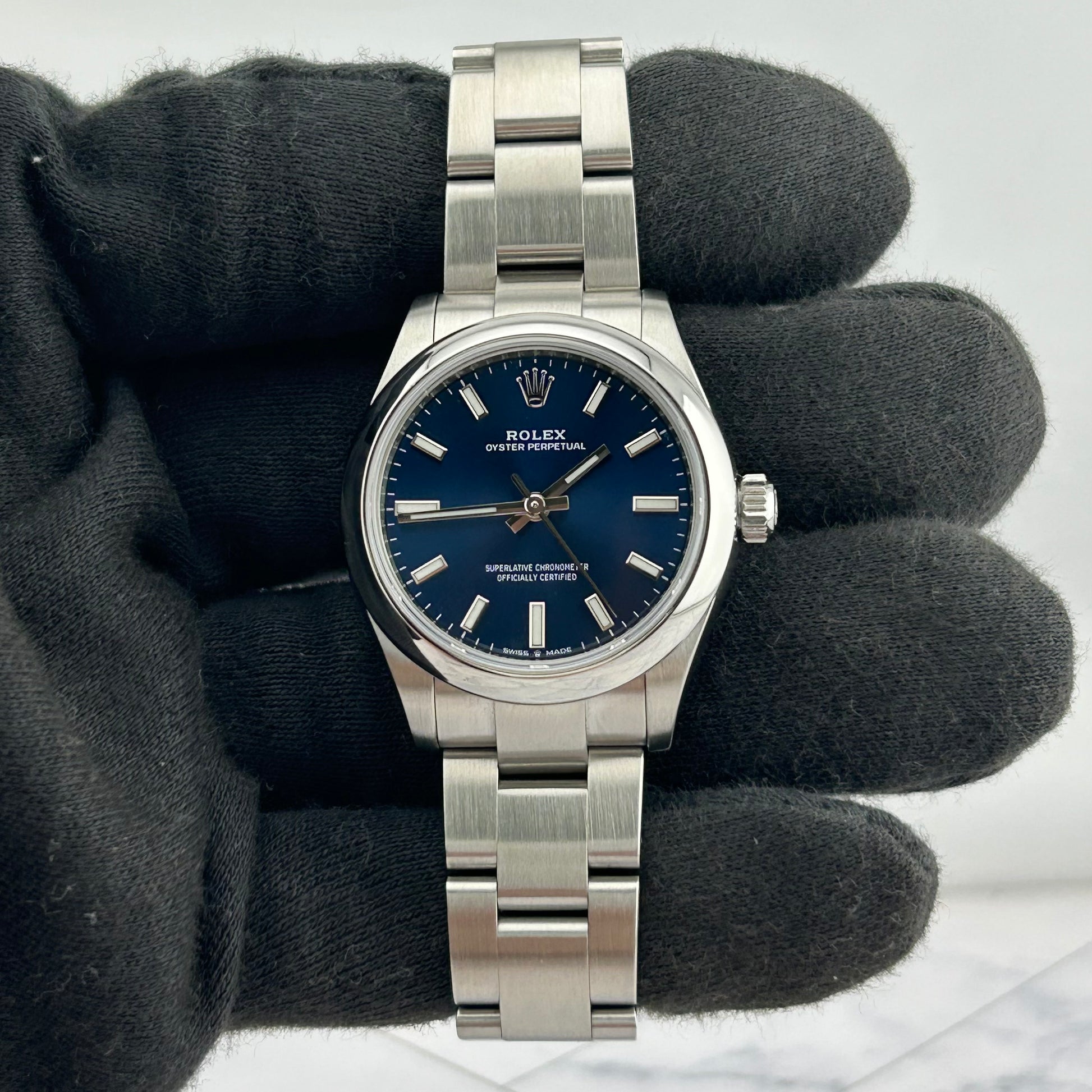Rolex Oyster Perpetual 31 Blue Dial on Stainless Steel Ref. 277200 — view 2