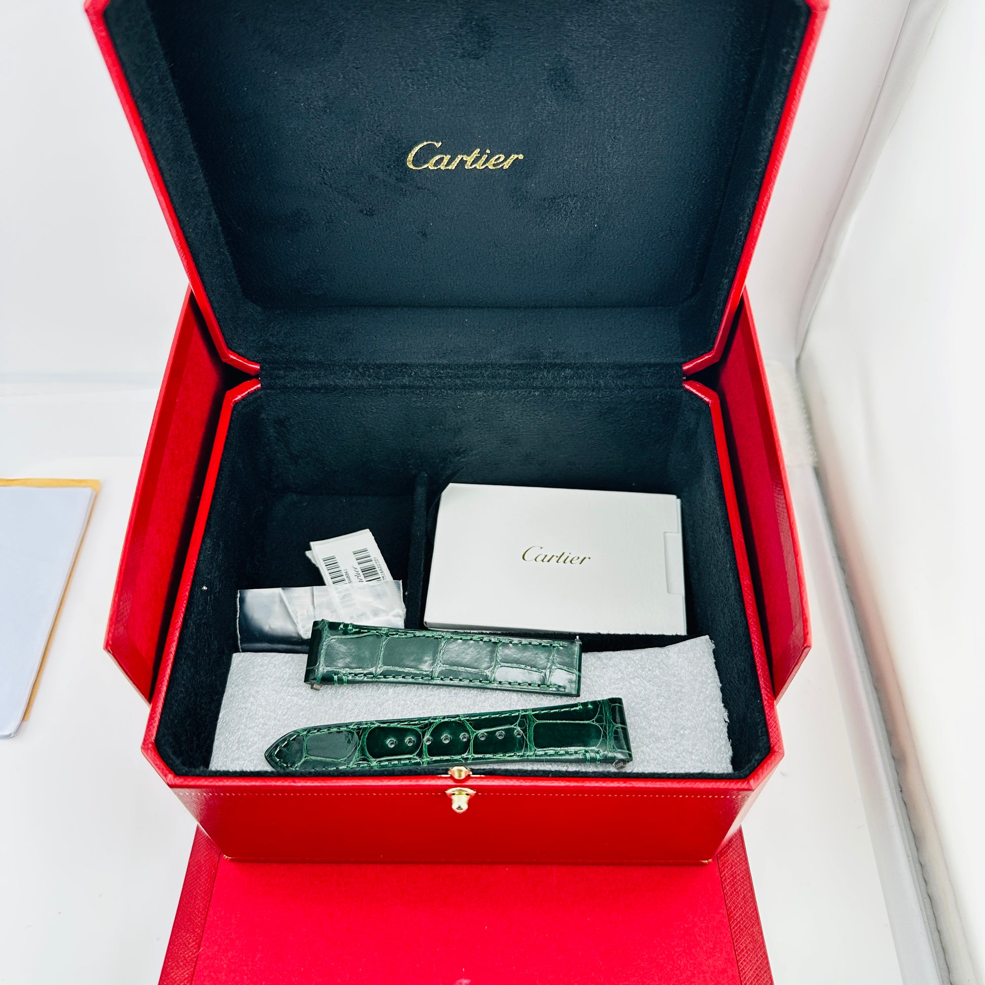 Cartier Santos de Cartier Medium Green Dial on Stainless Steel Bracelet Ref. 4075/WSSA0061 Card 2024 — view 8