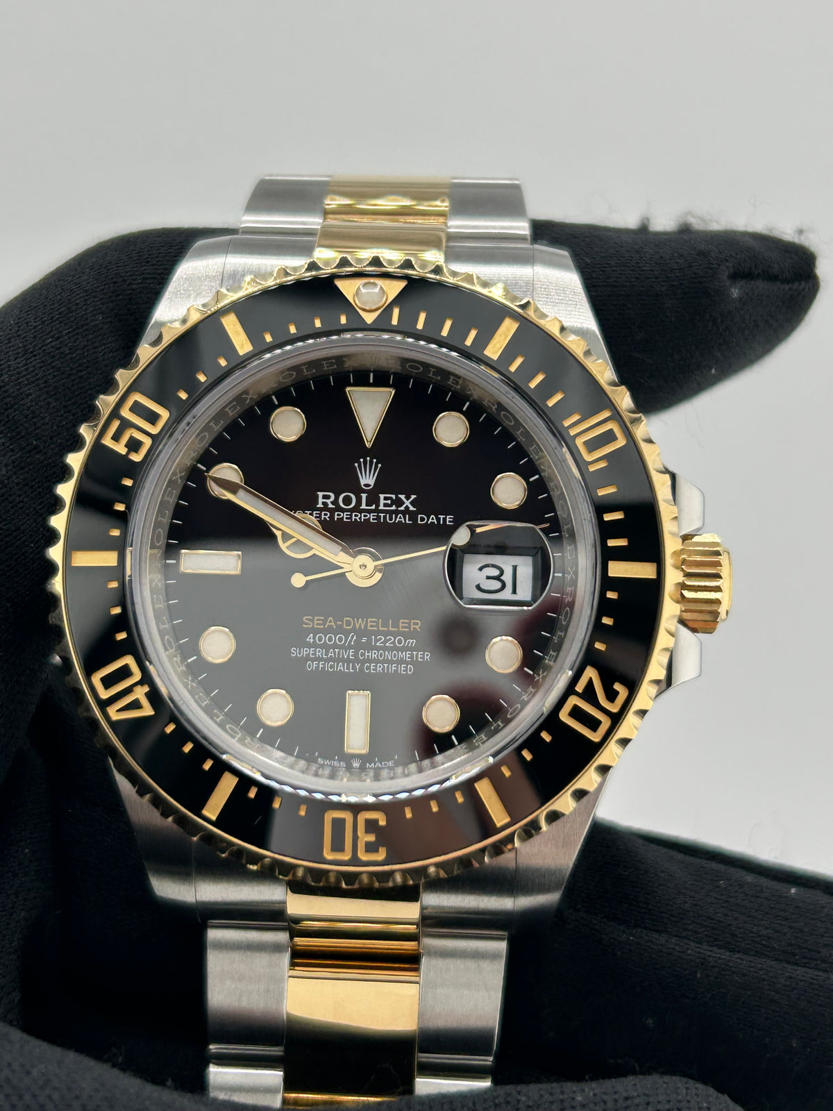 Rolex Sea-Dweller 43 Black Dial on 2 Tone Oyster Bracelet Ref. 126603 Card 2020 — view 3