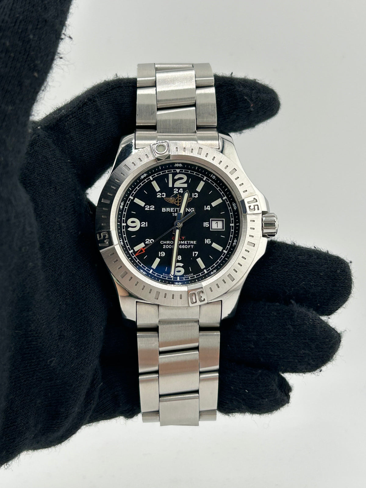 Breitling Breilting Colt Blue Dial on Stainless Steel Bracelet Ref. A74388