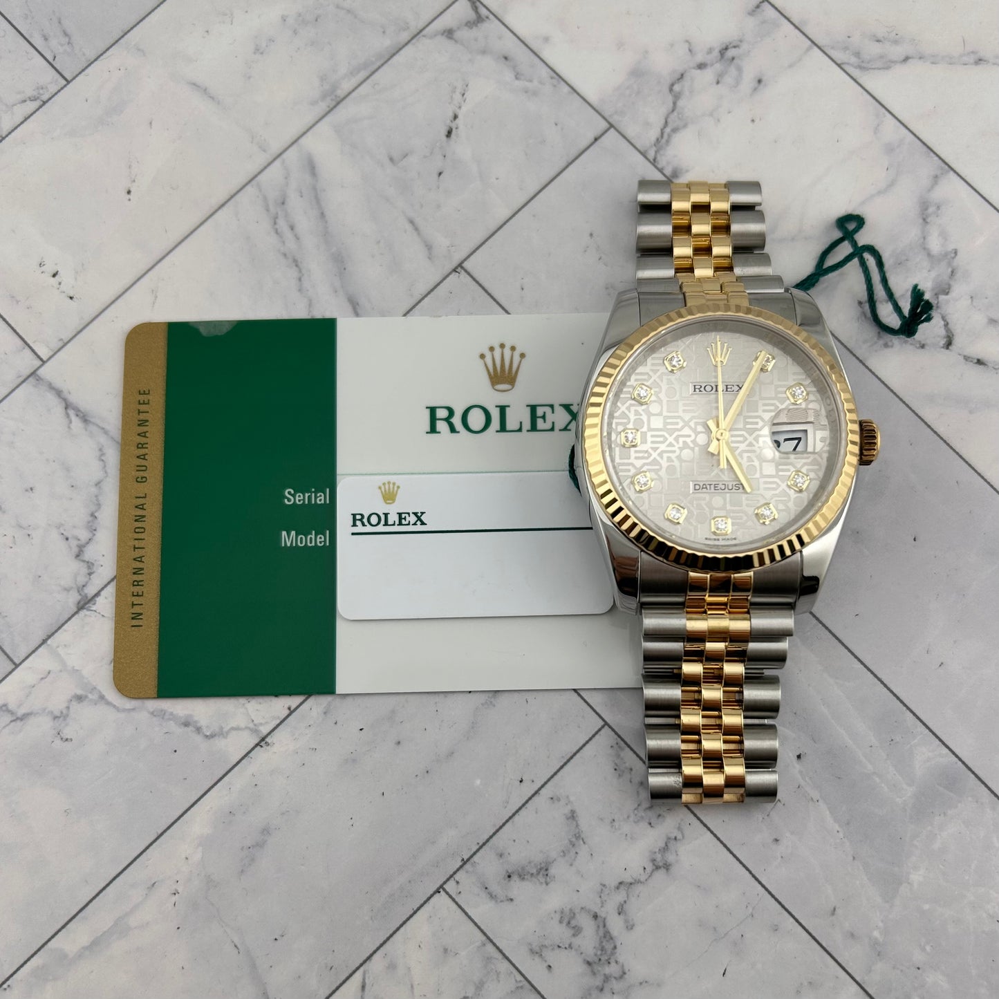 Rolex Datejust Anniversary Diamond Dial Dial on D Link Jubilee Ref. 116233 Card 2018 — view 7