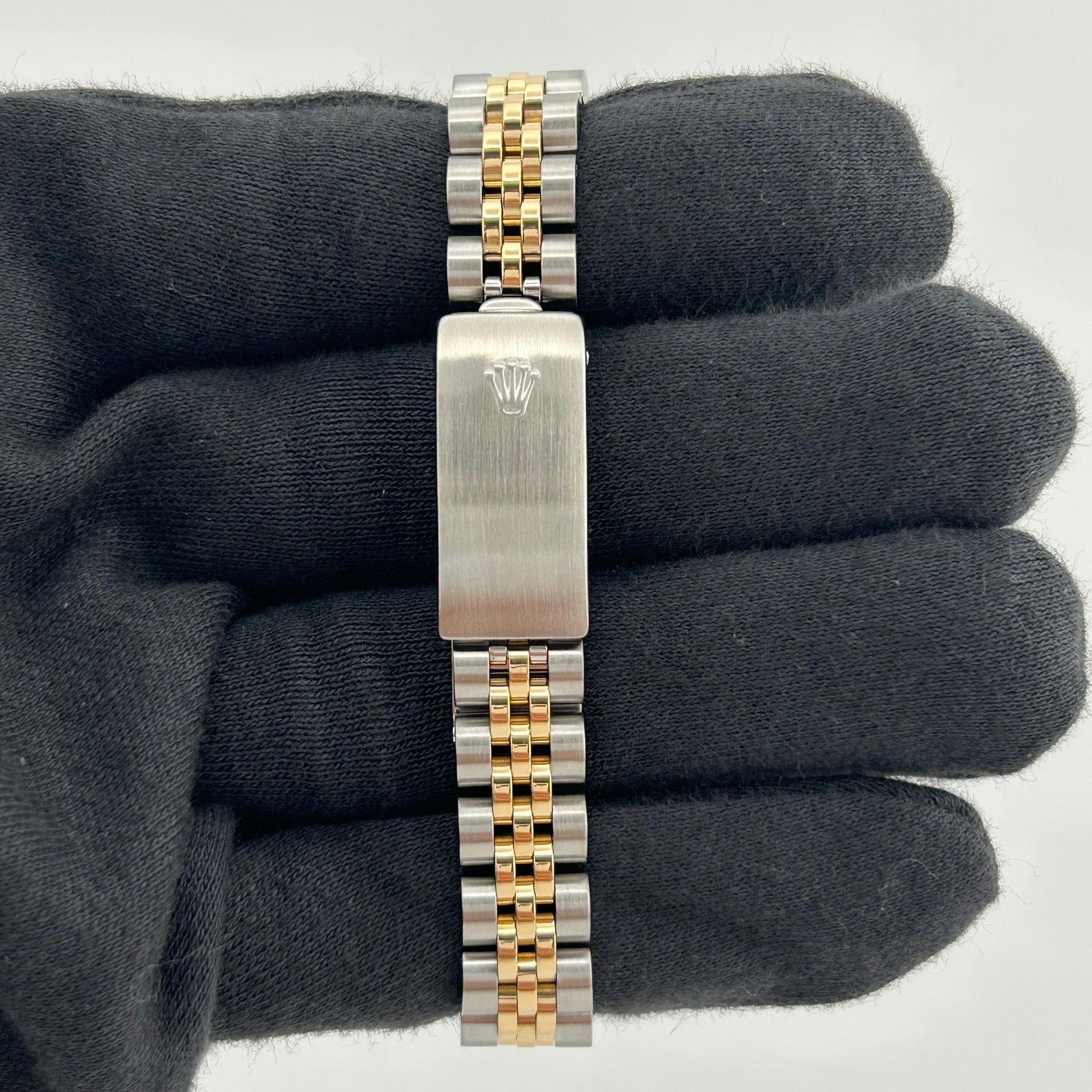 Rolex Datejust Lady Champagne Stick Dial on D Link Jubilee Ref. 69173 Papers 1990 — view 4