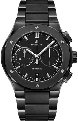 Hublot Classic Fusion Chronograph Black Dial on Bracelet Ref. 540.CM.1170.CM Card 2021