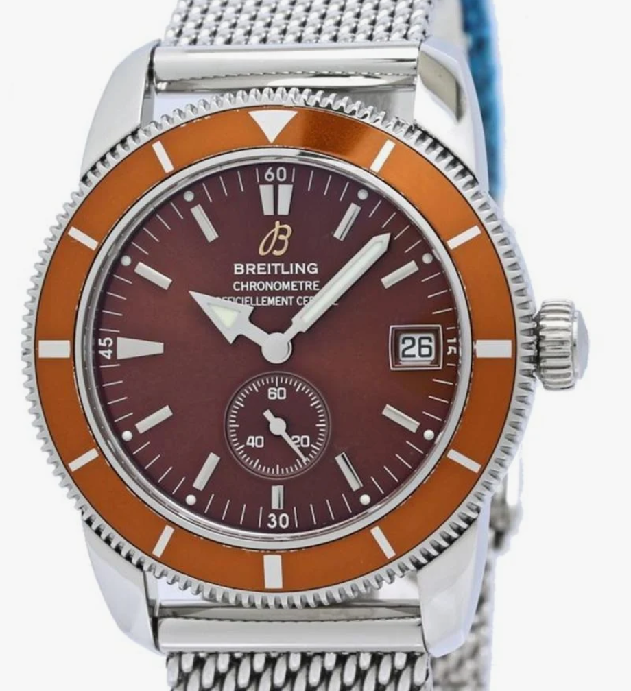Breitling Superocean Heritage Brown Dial on Stainless Steel Bracelet Ref. A37320/A372Q430CA Complete 2011