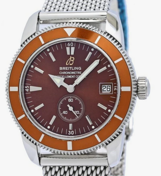Breitling Superocean Heritage Brown Dial on Stainless Steel Bracelet Ref. A37320/A372Q430CA Complete 2011