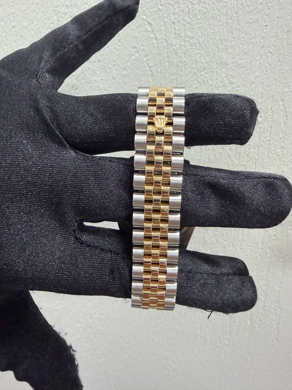 Rolex Datejust Champagne Diamonds Dial on Jubilee Ref 116233 with Card Old Green 2011