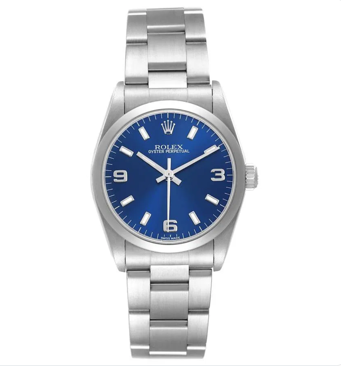 Rolex Oyster Perpetual Blue Dial on Oyster Bracelet Ref. 77080 Card 2014
