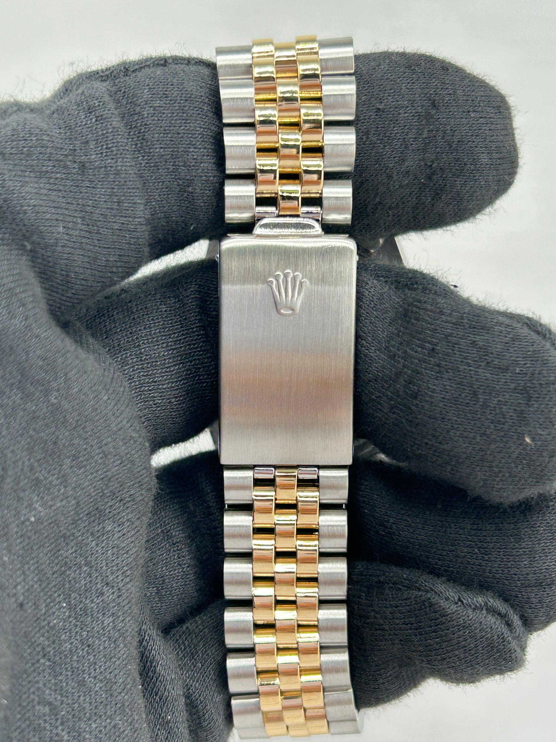 Rolex Datejust Champagne Stick Dial on D Link Jubilee Bracelet Ref. 16013 1987 — view 4