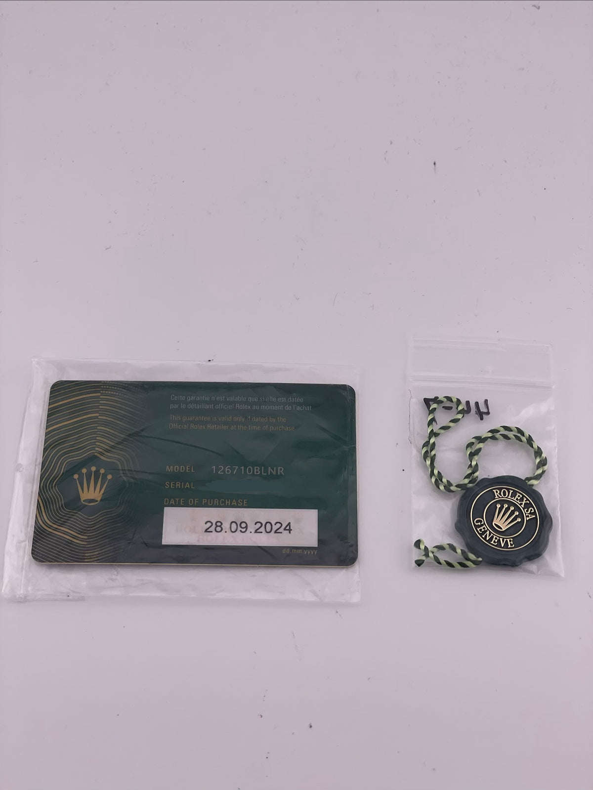 Rolex GMT-Master II Batgirl Black Dial on Jubilee Ref. 126710BLNR Card 2024 — view 7