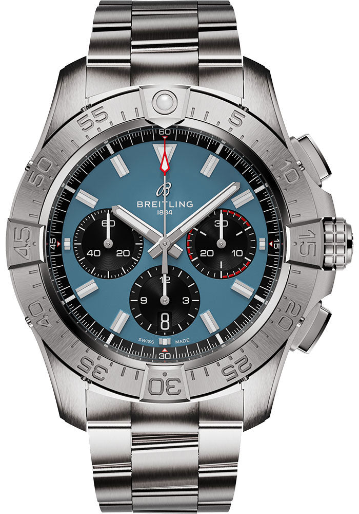 Breitling Avenger B01 Chronograph Blue Dial on Stainless Steel Bracelet Ref. AB0147101C1A1 Card 2026
