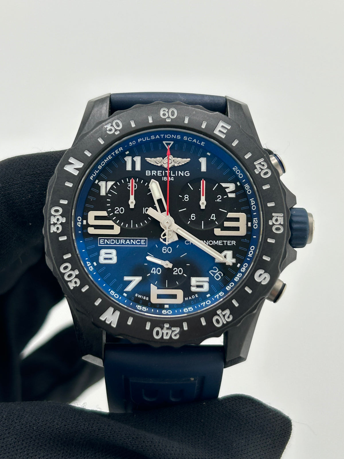 Breitling Endurance Pro Black Dial on Rubber Strap Ref. X82310D51B1S1 Complete — view 3