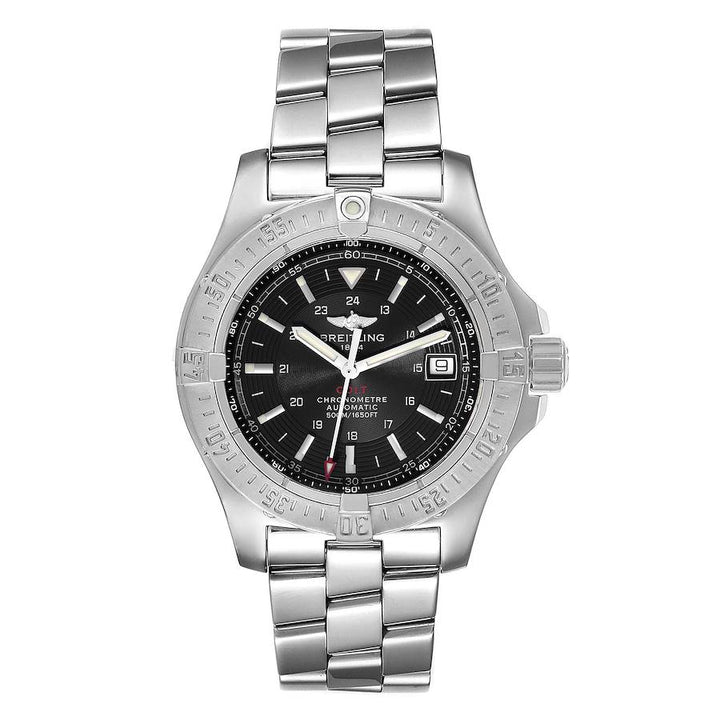 Breitling Colt Automatic Black Dial on Stainless Steel Bracelet Ref. A17380