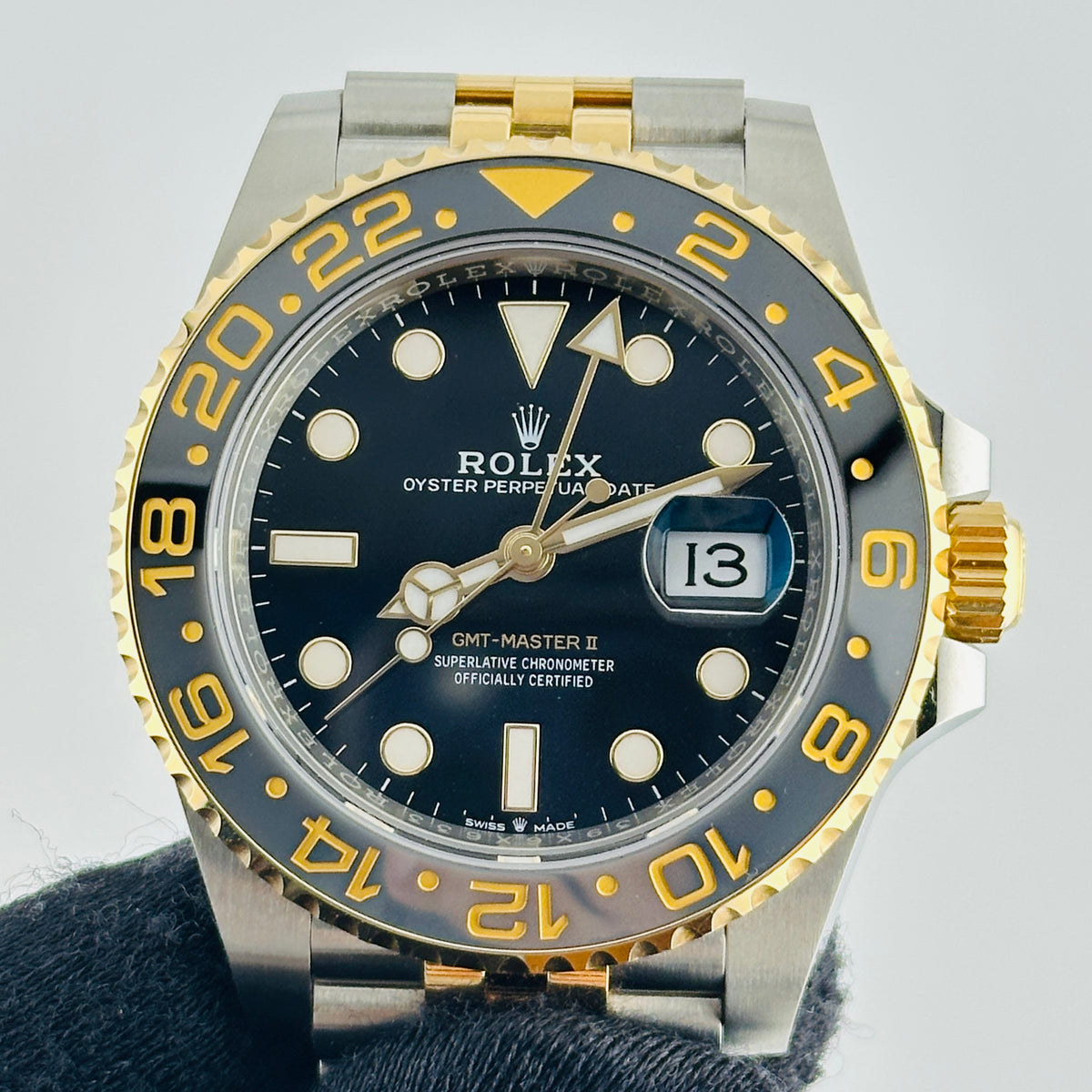 Rolex GMT-Master II “Bumblebee”, “Zombie” Black Dial on D Link Jubilee Bracelet Ref. 126713GRNR Complete 2024 — view 3