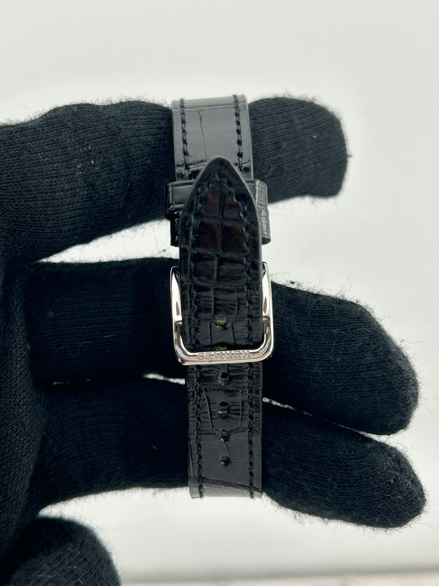 Hermes Kelly White Mop Dial on Leather Ref. KE1.232 — view 4