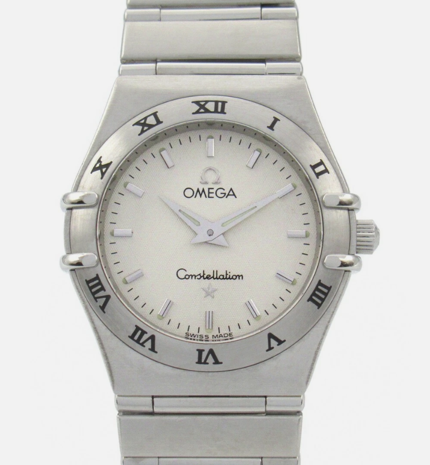 Omega Constellation White Dial on Stainless Steel Bracelet Ref. 1572.30 Card 2004