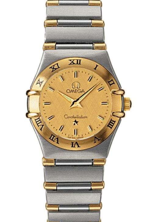 Omega Constellation Gold Dial on 2 Tone Yellow Gold / Stainless Steel Bracelet Ref. 1362.10