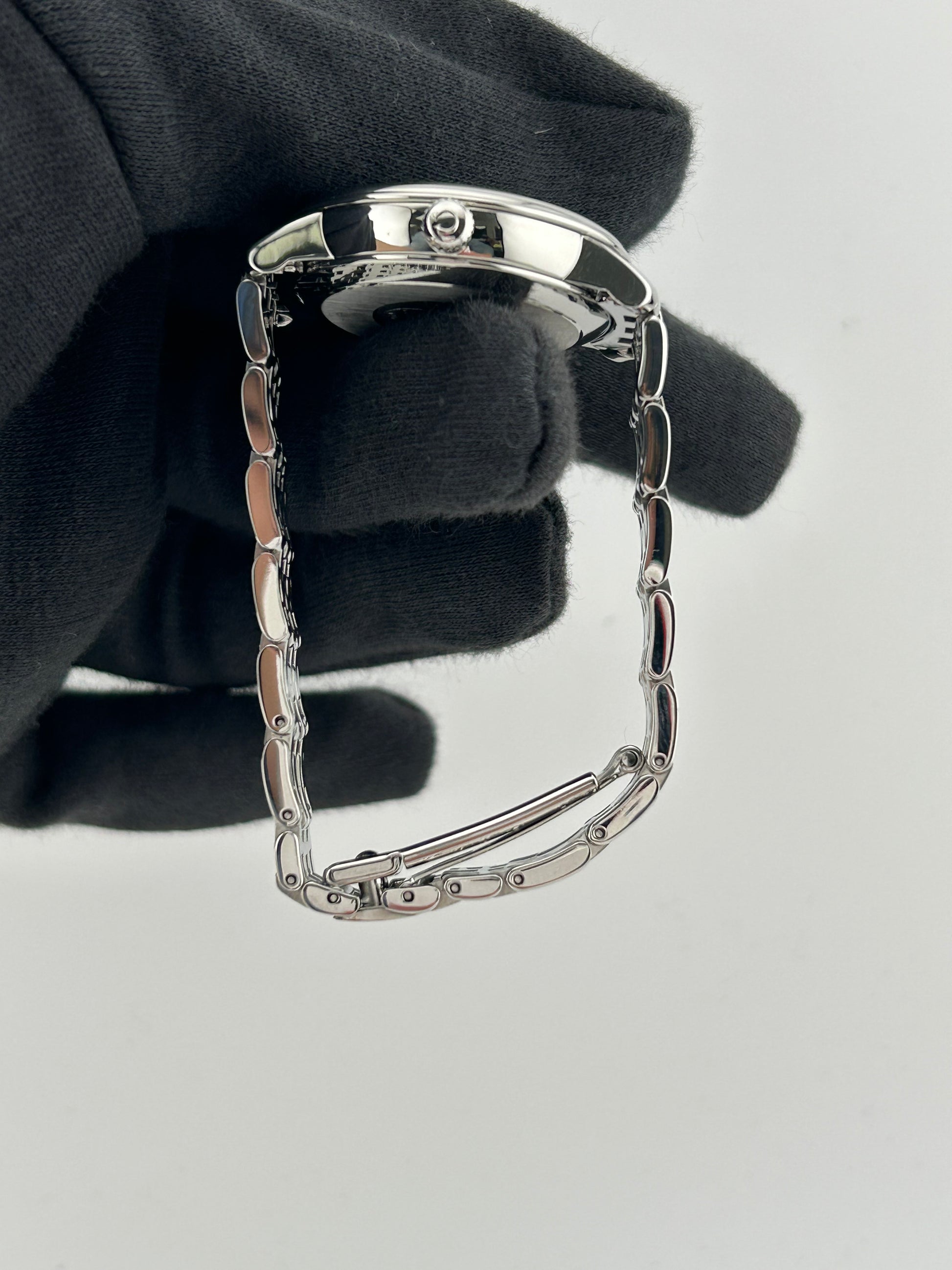 Omega De Ville Prestige Diamonds Blue Dial on Bracelet Ref. 424.10.33.20.53.001 Card 2021 — view 6
