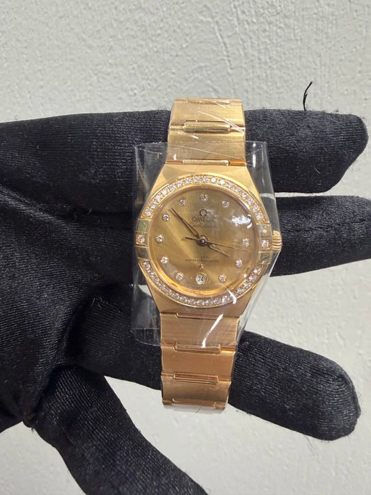 Omega Constellation Champagne Diamond Dial on Bracelet Ref 131.55.29.20.58.001 with Card 2024