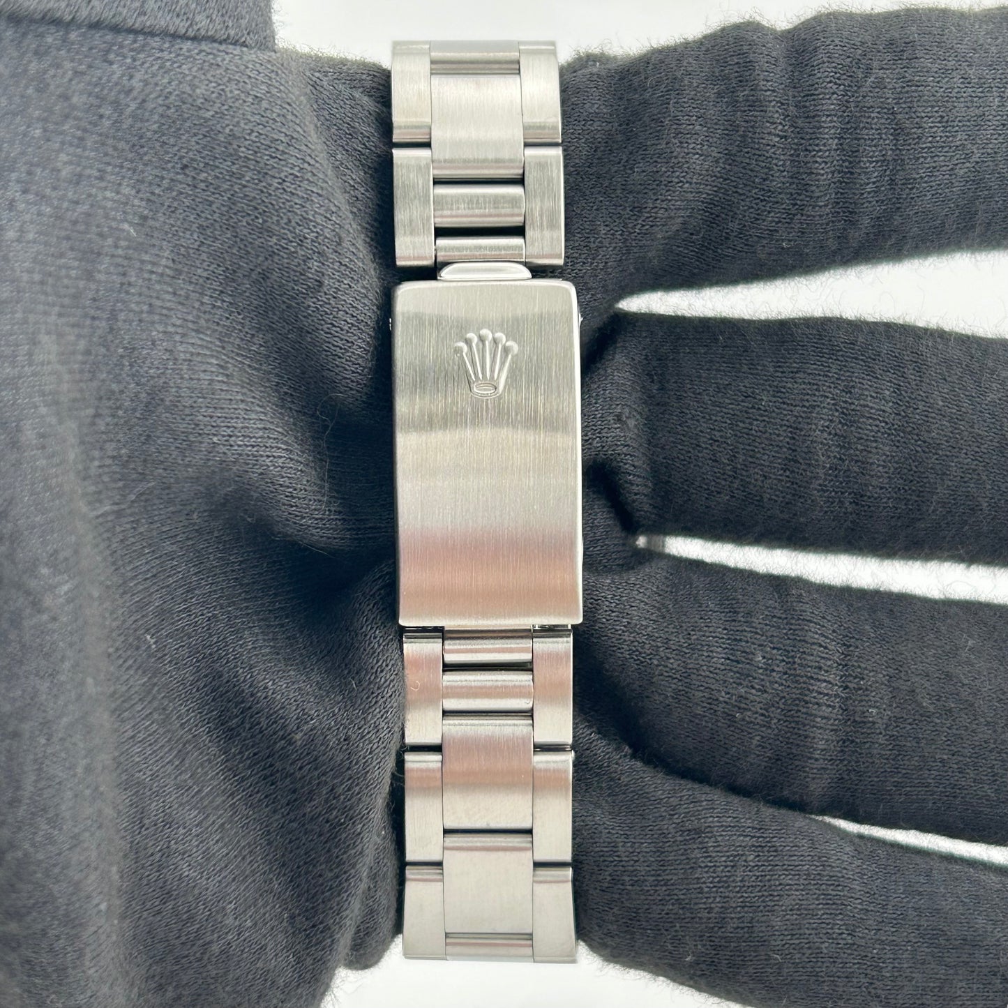 Rolex Air-King Silver Stick Dial on Oyster Bracelet Ref. 14010 1999 — view 4