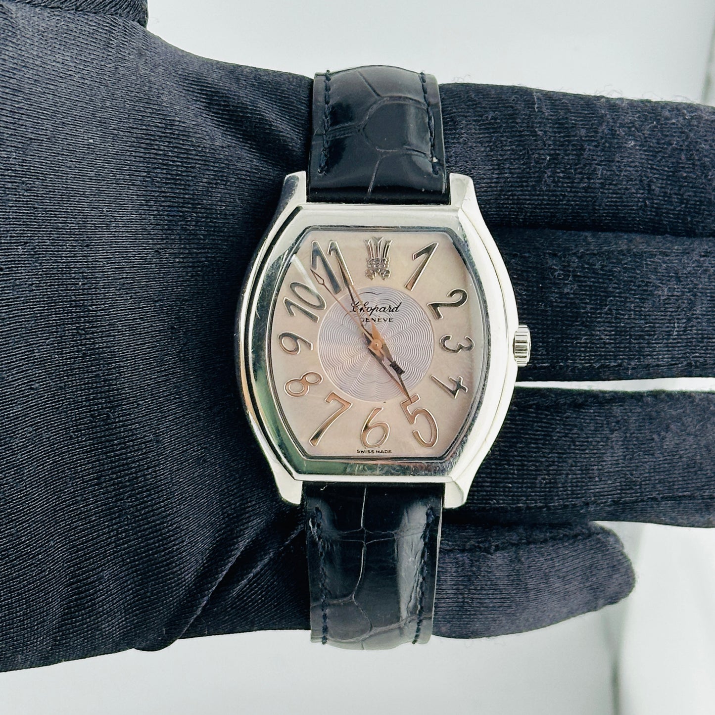 Chopard Prince Silver Dial on Leather Ref. 16/2235
