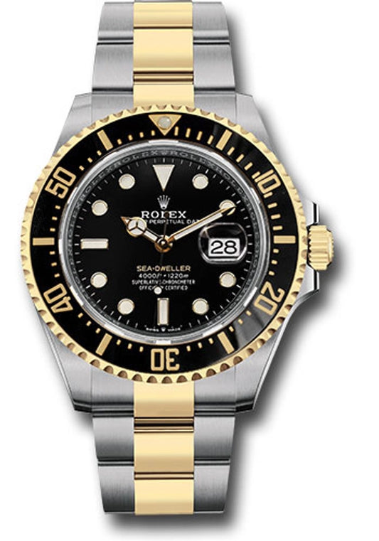 Rolex Sea-Dweller 43 Black Dial on Oyster Ref 126603 with New Style Card White 2019