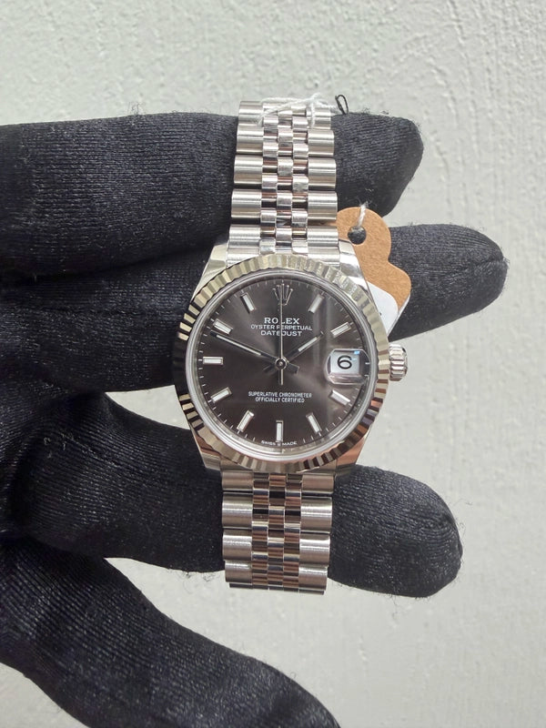 Rolex Datejust Rhodium Dial on Jubilee Ref 278274 with New Style Card Green 2025