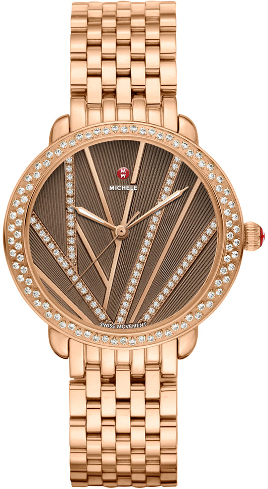 Michele Brown Dial Set With Diamonds Dial Ref. MWW21B000113 Card Open Date