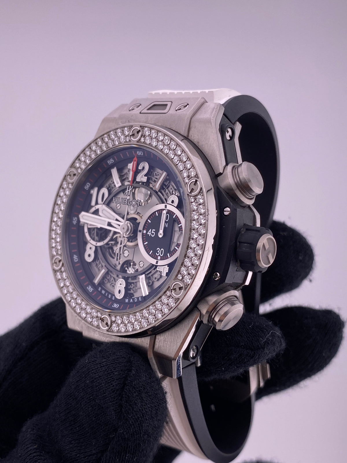 Hublot Big Bang Unico Black Skeleton Dial on Rubber Strap Ref. 411.NX.1170.RX.1104 Archives and Box 2019 — view 3
