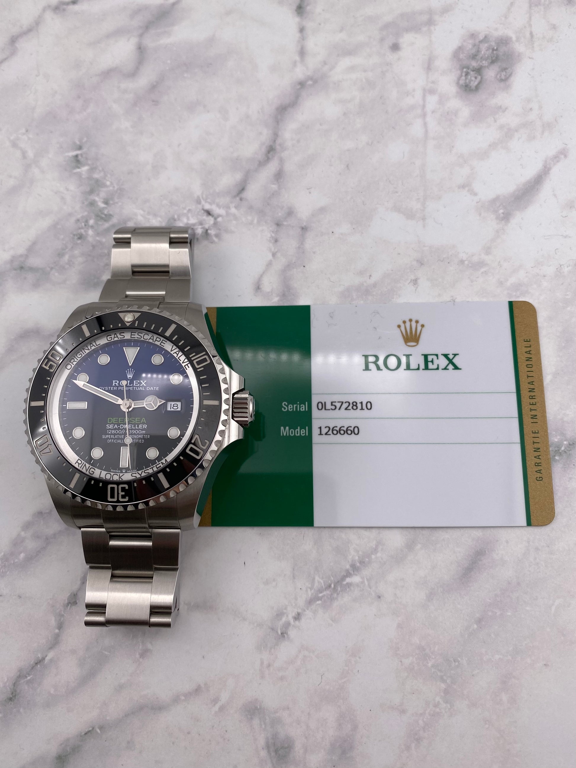 Rolex Sea-Dweller Deepsea James Cameron Blue James Cameron Dial on Oyster Ref. 126660 Card 2020 — view 7