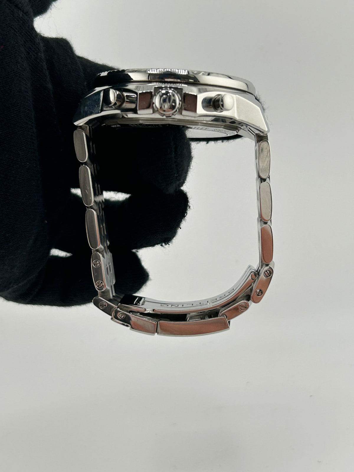Breitling Bentley Barnato White Dial on Stainless Steel Bracelet Ref. A25368 — view 6