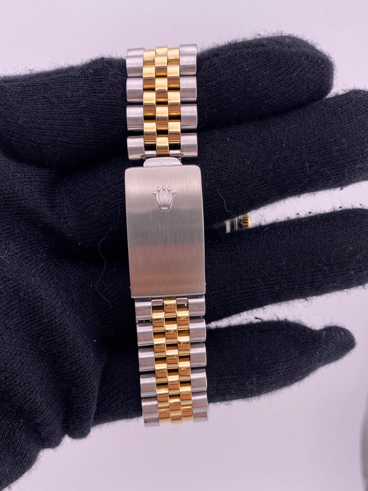 Rolex Datejust 36 Champagne Linen Stick Dial on Jubilee Ref. 16013 — view 4