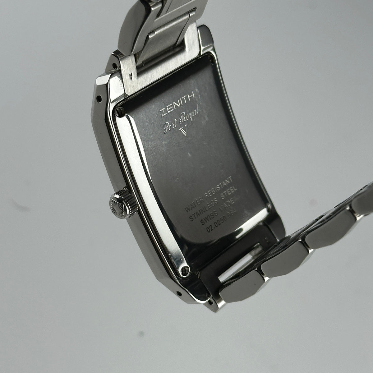 Zenith Elite Port Royal Black Dial on Stainless Steel Bracelet Ref. 02.0250.684 Card 2000 — view 6