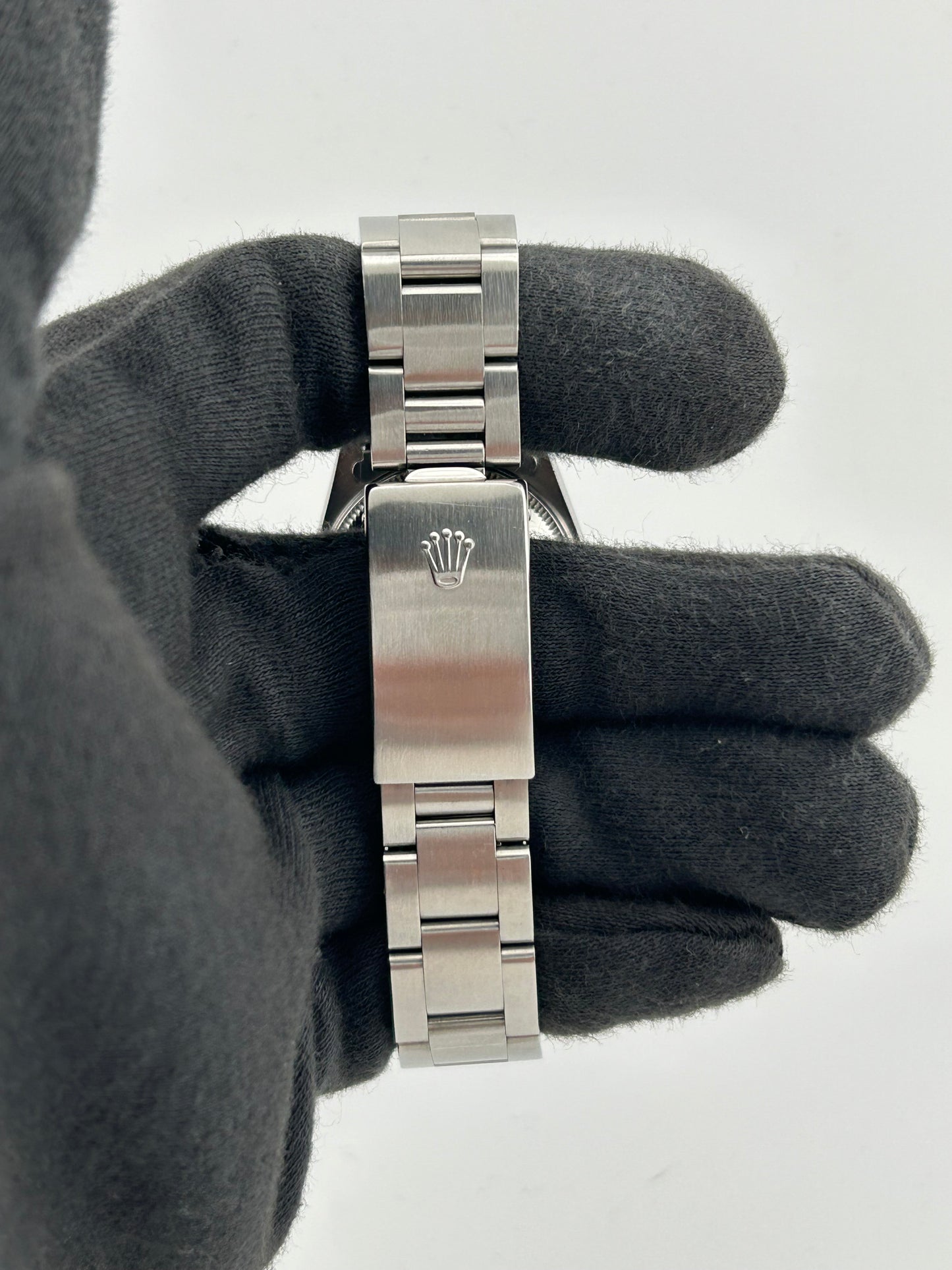 Rolex Oyster Perpetual Salmon Pink Dial on Oyster Steel Bracelet Ref. 67480 1997 — view 4