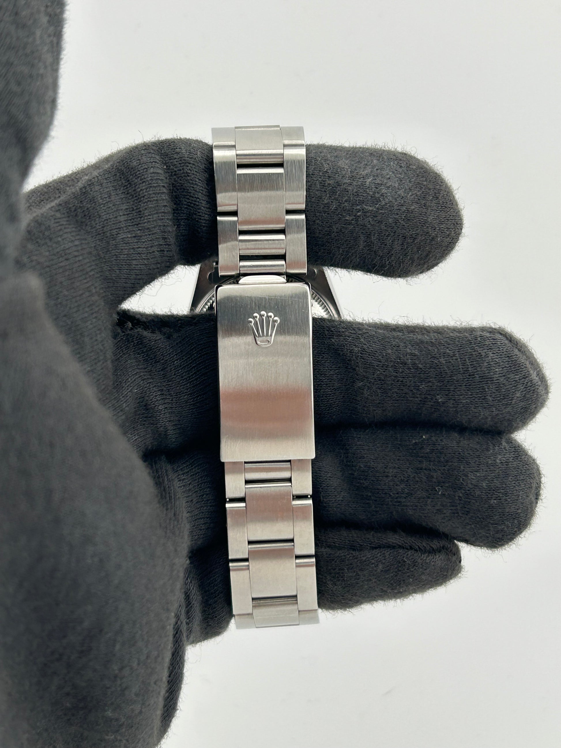 Rolex Oyster Perpetual Salmon Pink Dial on Oyster Steel Bracelet Ref. 67480 1997 — view 4