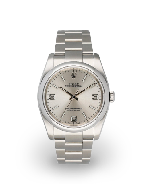 Rolex Oyster Perpetual Silver Dial on Oyster Ref. 116000 Card 2015