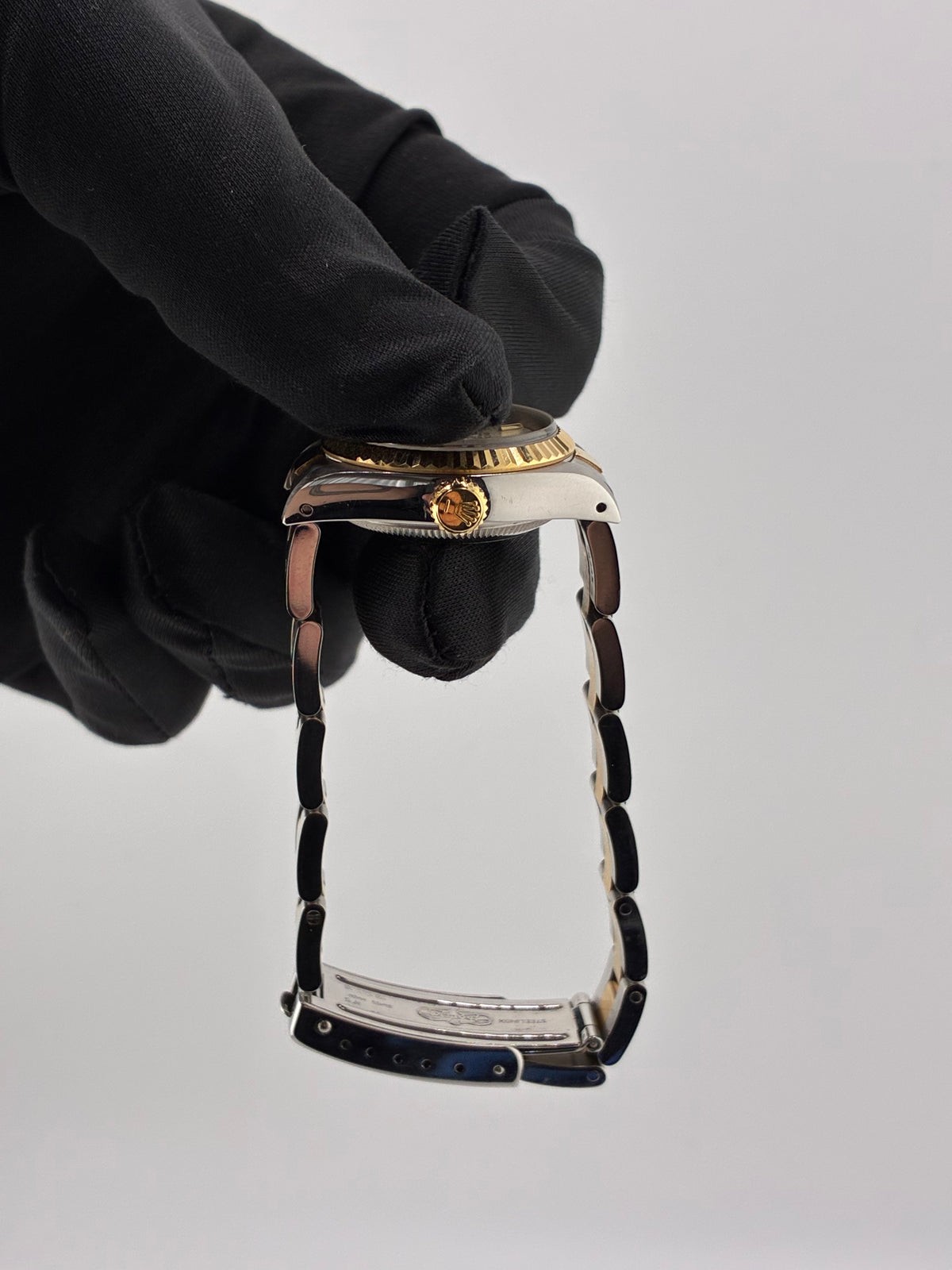 Rolex Lady-Datejust Champagne/Gold Stick Dial on Oyster Bracelet Ref. 69173 1989 — view 6